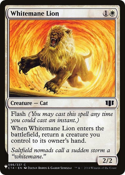 Whitemane Lion (C14), The List Reprints 096/337