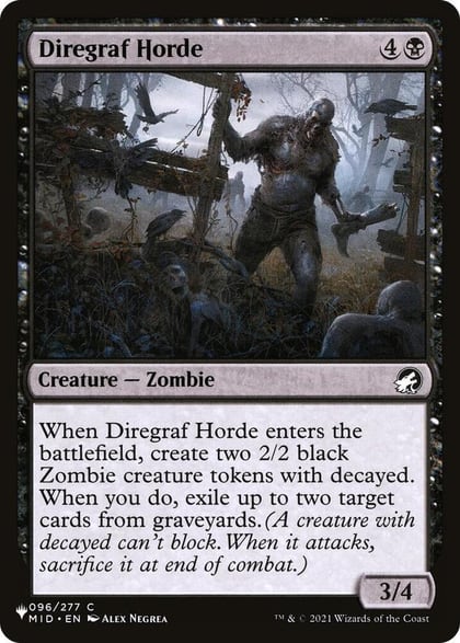 Diregraf Horde, The List Reprints 096/277