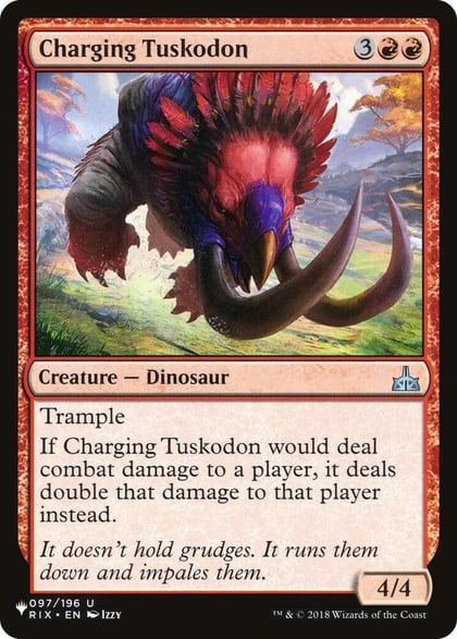 Charging Tuskodon, The List Reprints 097/196
