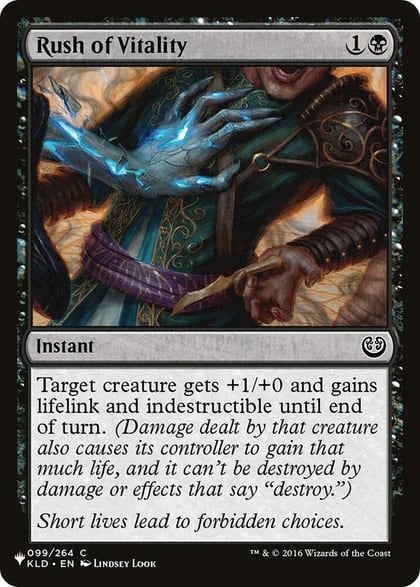 Rush of Vitality, The List Reprints 099/264