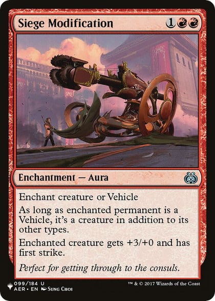 Siege Modification, The List Reprints 099/184