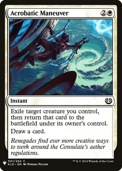 Acrobatic Maneuver, The List Reprints 1