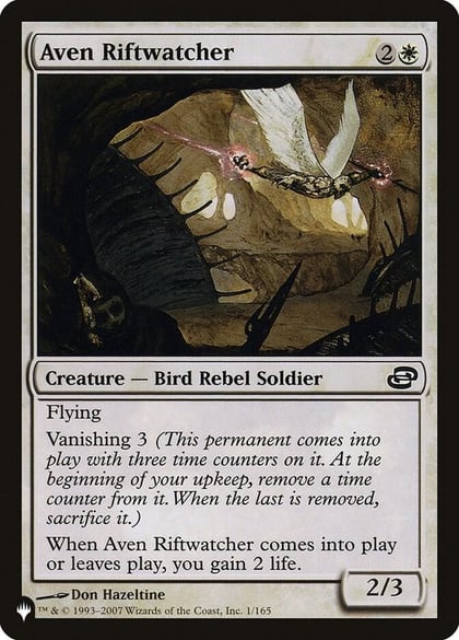 Aven Riftwatcher, The List Reprints 1/165