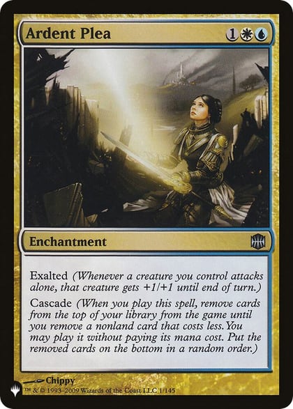 Ardent Plea, The List Reprints 1/145