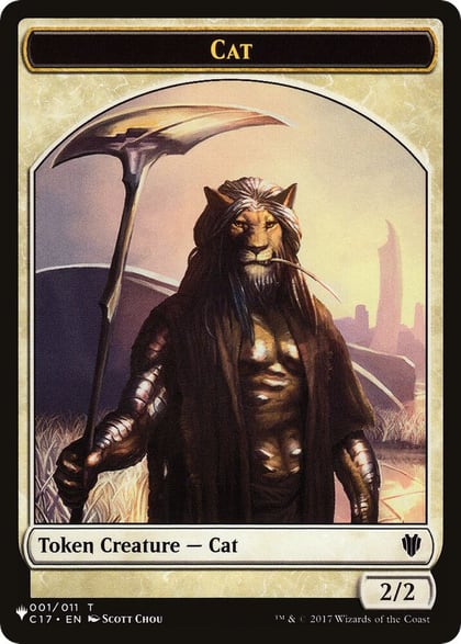 Cat (001) // Dog Double-Sided Token, The List Reprints 1 // 10