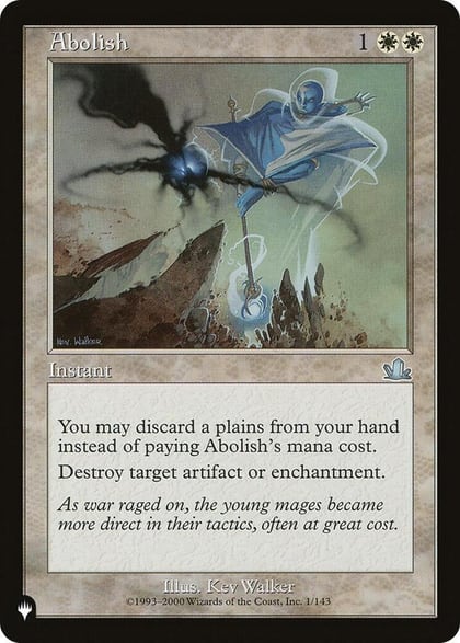 Abolish, The List Reprints 1/143