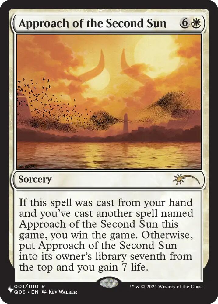 Approach of the Second Sun (Q06), The List Reprints 1