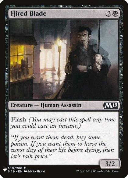 Hired Blade, The List Reprints 100
