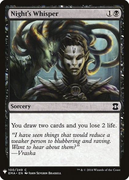 Night's Whisper, The List Reprints 100