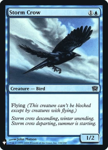 Storm Crow (9ED), The List Reprints 100