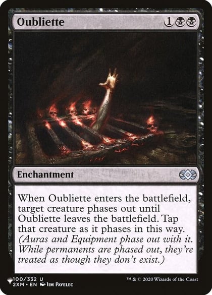 Oubliette, The List Reprints 100/332
