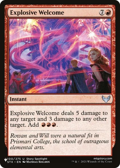 Explosive Welcome, The List Reprints 100/275