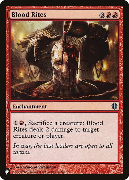 Blood Rites, The List Reprints 101/356
