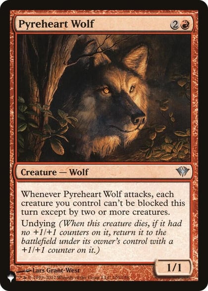 Pyreheart Wolf, The List Reprints 101/158