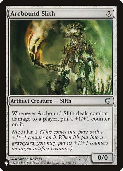 Arcbound Slith, The List Reprints 102/165