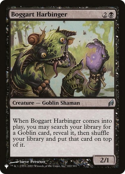 Boggart Harbinger, The List Reprints 102/301