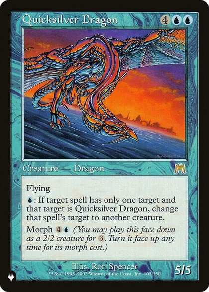 Quicksilver Dragon, The List Reprints 103/350