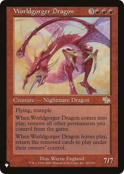 Worldgorger Dragon, The List Reprints 103/143