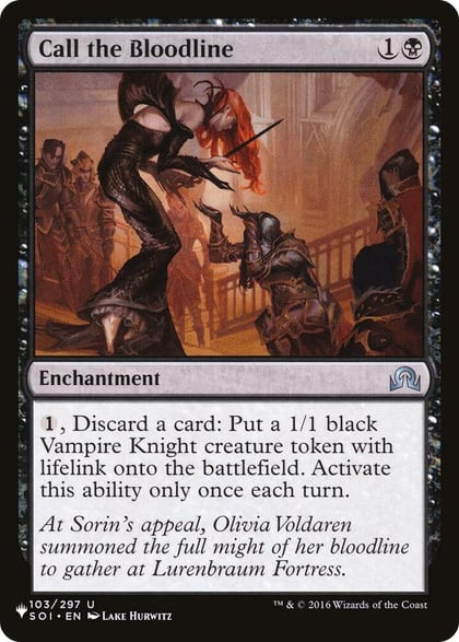 Call the Bloodline, The List Reprints 103/297