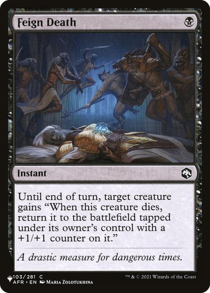 Feign Death, The List Reprints 103/281