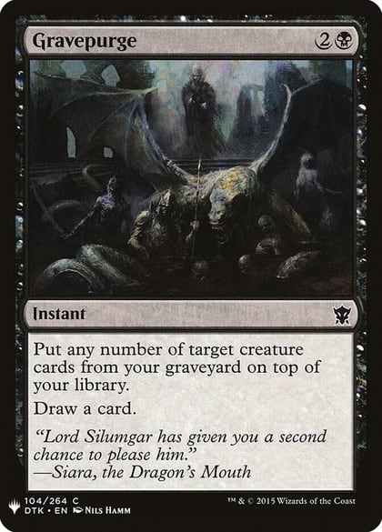 Gravepurge, The List Reprints 104