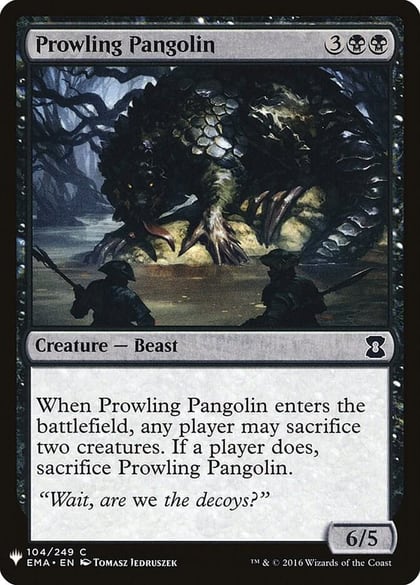 Prowling Pangolin, The List Reprints 104