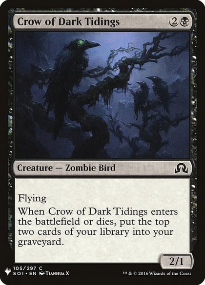 Crow of Dark Tidings, The List Reprints 105