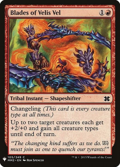Blades of Velis Vel, The List Reprints 105