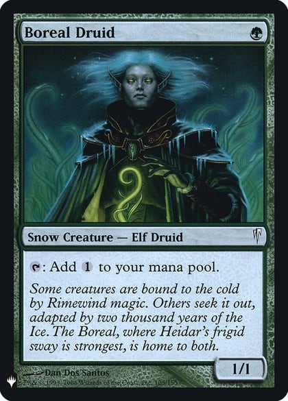 Boreal Druid, The List Reprints 105