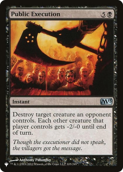 Public Execution, The List Reprints 105/249