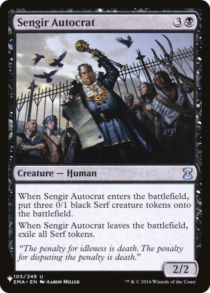 Sengir Autocrat, The List Reprints 105/249