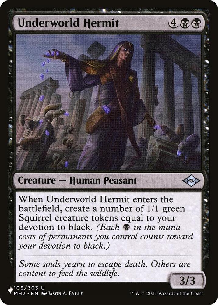 Underworld Hermit, The List Reprints 105/303