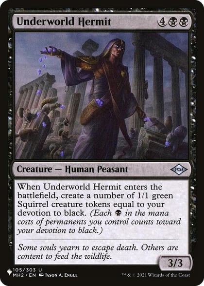 Underworld Hermit, The List Reprints 105/303