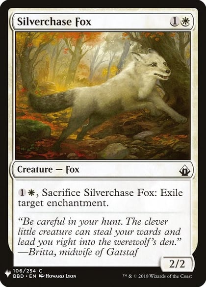 Silverchase Fox, The List Reprints 106