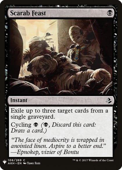 Scarab Feast, The List Reprints 106