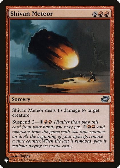 Shivan Meteor, The List Reprints 106/165