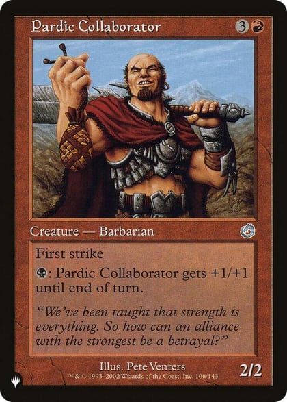 Pardic Collaborator, The List Reprints 106/143