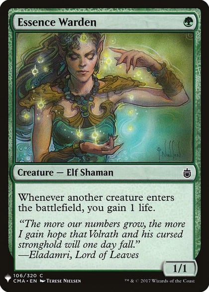 Essence Warden, The List Reprints 106