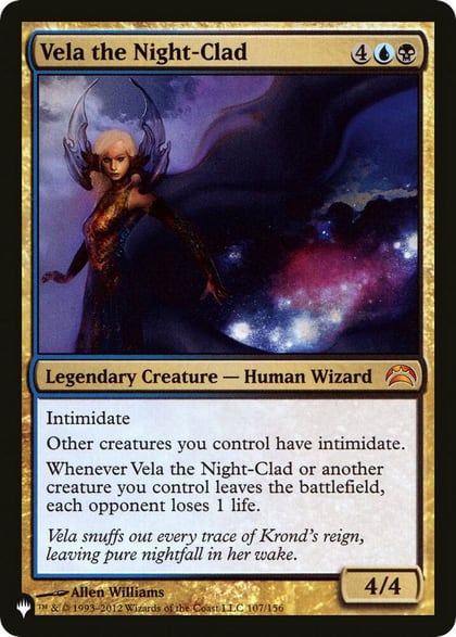 Vela the Night-Clad, The List Reprints 107/156