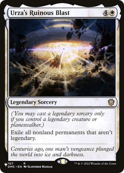 Urza's Ruinous Blast, The List Reprints 107