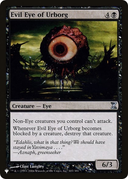 Evil Eye of Urborg, The List Reprints 107/301