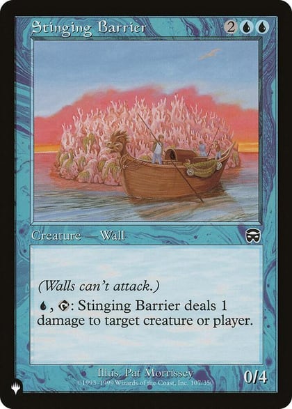 Stinging Barrier, The List Reprints 107/350