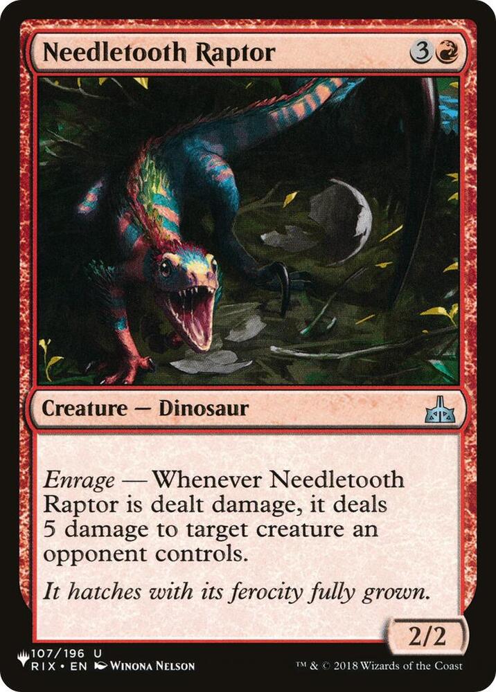 Needletooth Raptor, The List Reprints 107/196