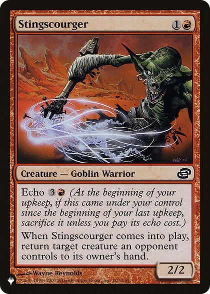 Stingscourger, The List Reprints 107/165