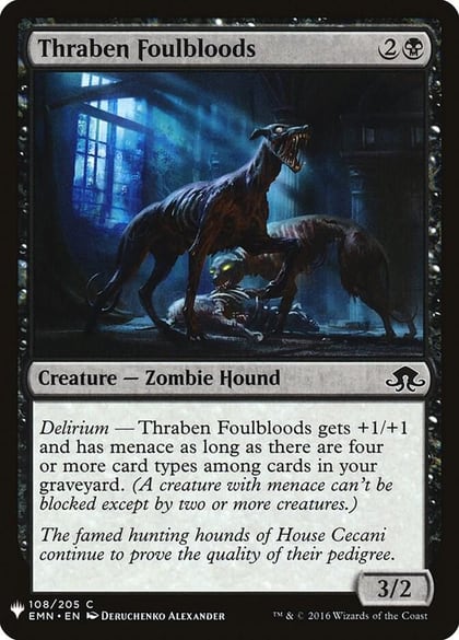 Thraben Foulbloods, The List Reprints 108