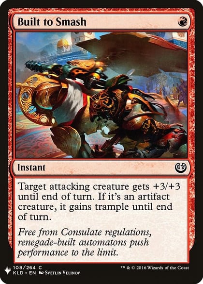 Built to Smash, The List Reprints 108