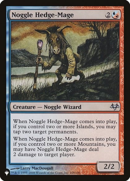 Noggle Hedge-Mage, The List Reprints 108/180