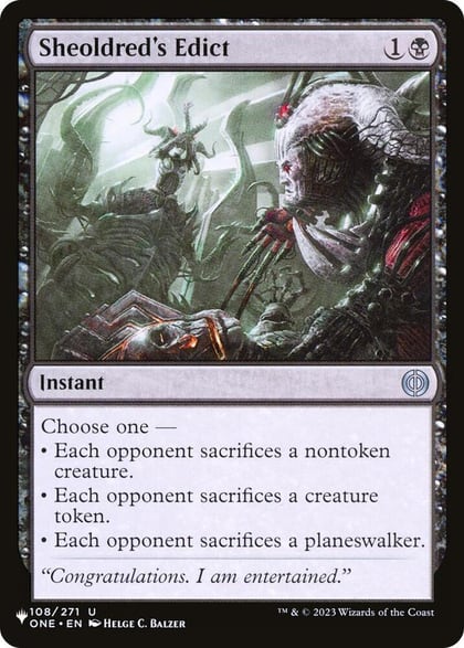 Sheoldred's Edict, The List Reprints 108/271