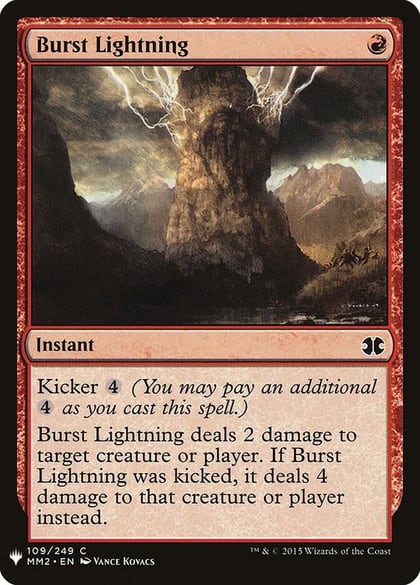 Burst Lightning (MM2), The List Reprints 109