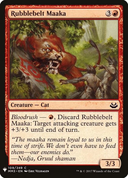 Rubblebelt Maaka, The List Reprints 109